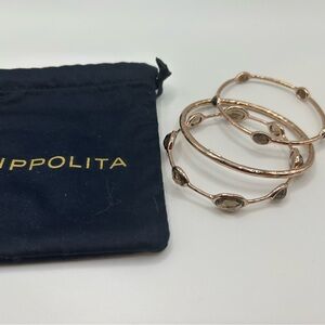 Ippolita Rose Gold Bangle Trio